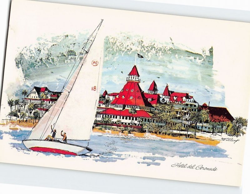 Postcard Hotel del Coronado, California