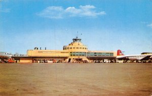 Chicago Midway Airport Planes Illinois 1958 postcard