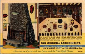 Linen Postcard Old Original Bookbinder's in Philadelphia, Pennsylvania~137676