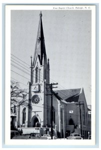 c1940s First Baptist Church, Raleigh North Carolina NC Unposted Postcard 