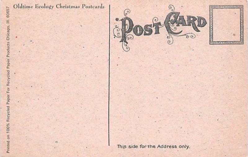 Christmas Postcard Old Vintage Antique Post Card Reproduction