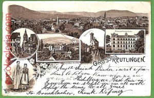 ah1376 - GERMANY - VINTAGE POSTCARD Postcards - Greetings from Reutlingen-