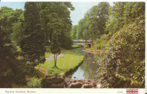 Derbyshire Postcard - Pavilion Gardens - Buxton - Ref 9823A