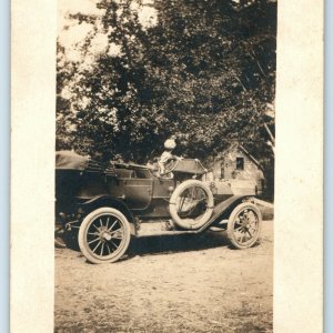 c1910s Touring Car RPPC Real Photo Pope Hartford Ford Model T Automobile A11
