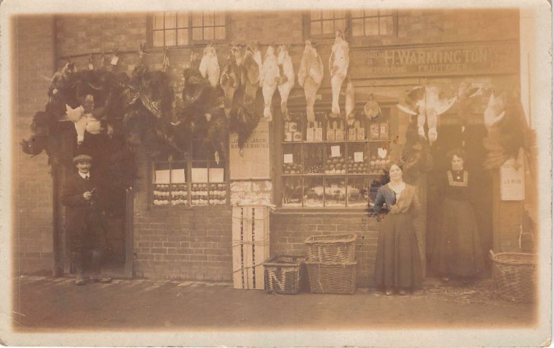 uk50929 nuneaton real photo uk Shop Warmington Fruiterer