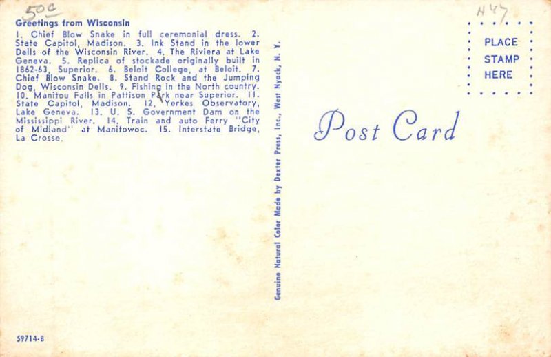 The Badger State Postcard