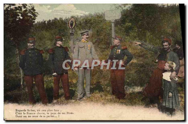 Postcard Old Customs Customs Customs France Germany