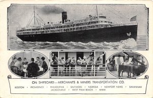 SS Dorchester Merchant & Miners Transportation CO Ship Line Ship 