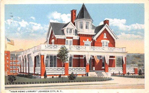 Your Home Library Johnson City, New York Postcard