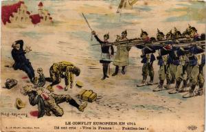 CPA AK Militaire - Le Conflit Européen en 1914 - Executons (696861)