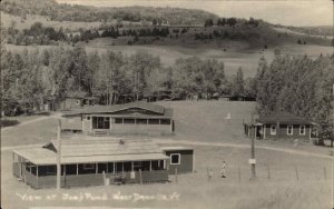 West Danville VT View at Joe's Pond c1920 Real Photo Postcard 