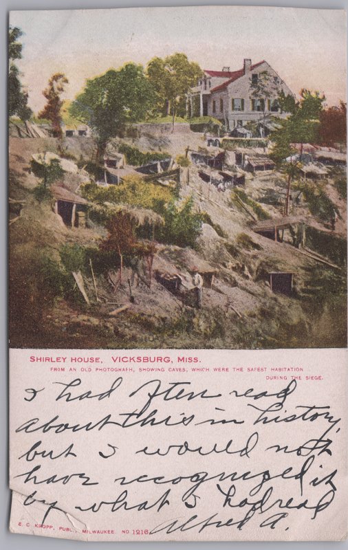 Vicksburg, Miss., Shirley House, Caves, safest habitation during siege-1906