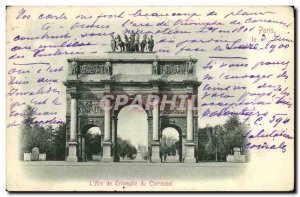 Old Postcard Paris The Arc du Carrousel Triemphe