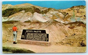 DEATH VALLEY NATIONAL MONUMENT, CA California ~ ARTIST'S PALETTE c1950s Postcard