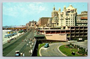 Aerial View Of Atlantic City Boardwalk In New Jersey Vintage Postcard 0712