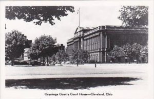 Ohio Cleveland Cuyahoga County Court House Real Photo RPPC