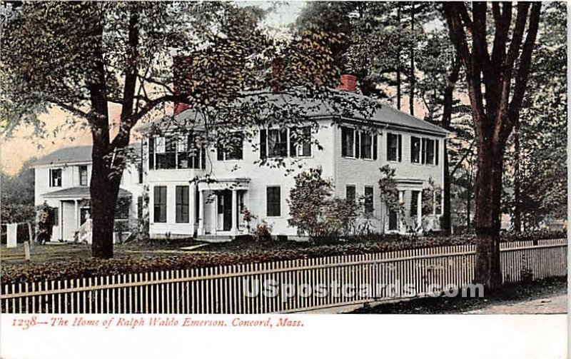 The Home of Ralph Waldo Emerson - Concord, MA