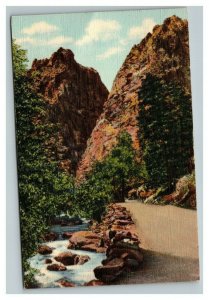 Vintage 1944 Postcard Pillars of Hercules South Cheyenne Canyon Colorado Springs