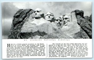 2 RPPC Postcards BLACK HILLS, South Dakota MOUNT RUSHMORE MEMORIAL Rise Photos