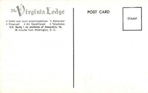 Alexandria Virginia Lodge Colonial Inn Antique Postcard K670613