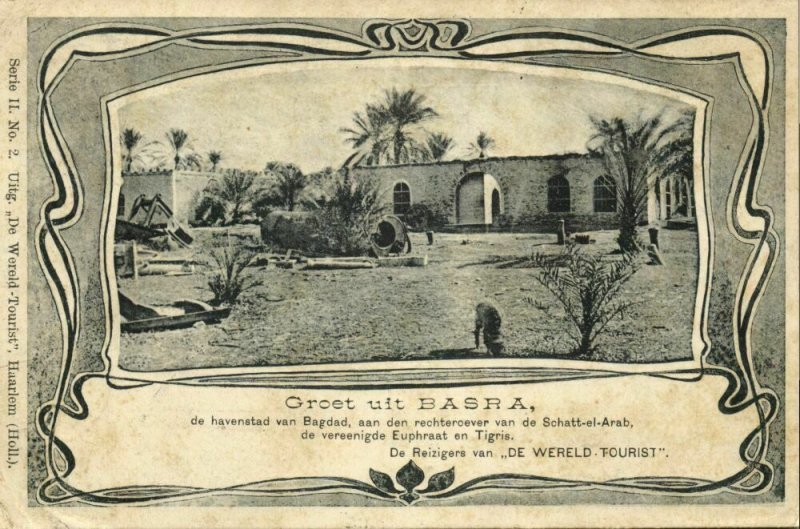 iraq, BASRAH BASRA, البصرة‎, Partial View (1902) De Wereld Tourist Postcard