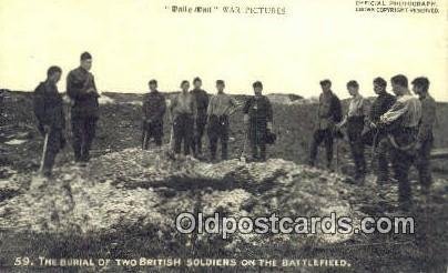 The Burial Of Two British Soldiers on The Battlefield Military Unused 