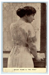 1912 Belen Ware is The Price Advertising Theater Actress Play Postcard 
