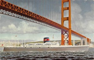 SS President Hoover American President Line Writing on back 