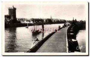 Old Postcard The Sands of Olonne the channel and the tower of Arundel