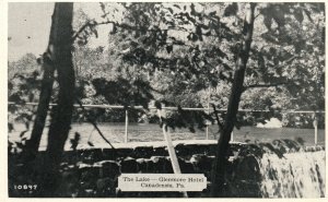 Vintage Postcard The Lake Glenmore Hotel Canadensis Pennsylvania Dexter Press