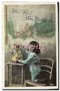 Old Postcard Fantasy Child Phone