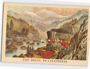 Postcard The Route To California