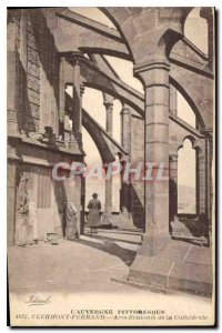 Old Postcard Clermont Ferrand Arcs buttresses of the Cathedral