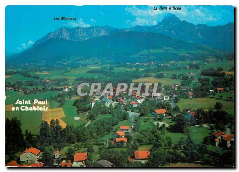 Postcard Moderne Saint Paul en Chablais Haute Savoie General view