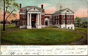 University of Virginia Charlottesville Hospital c1905 Raphael Vintage postcard