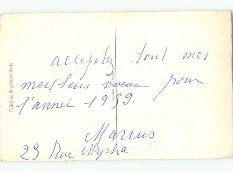 foreign 1959 Postcard BEAUTIFUL YELLOW AND RED ROSE FLOWERS AC3512
