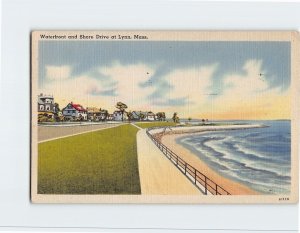 Postcard Waterfront and Shore Drive at Lynn, Massachusetts