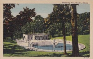 Illinois Chester Swimming Pool Curteich