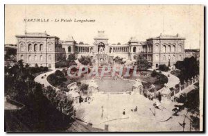 Old Postcard Marseille Le Palais Longchamp