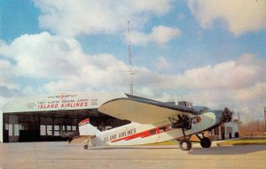 Port Clinton Ohio Island Airlines Vintage Postcard AA10479