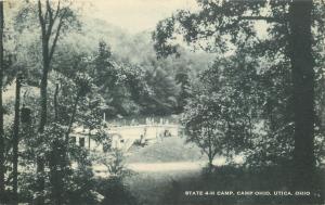Utica Ohio~State 4 H Camp~Camp Ohio~bridge~Today We tour Farm~1961 Postcard