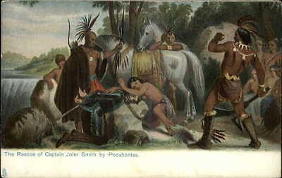 Captain John Smith Rescue by Pocahontas TUCK #2484 c1905 ...