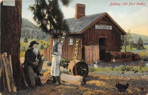 Bakery Old Fort Dalles Oregon 1910c postcard