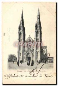 Postcard Old Nimes Church St. Baudile