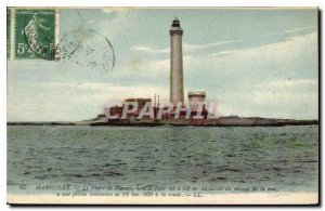 Old Postcard Marseille Lighthouse Planier