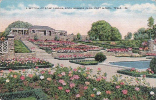Texas Fort Worth Section Of Rose Garden Rock Springs Park