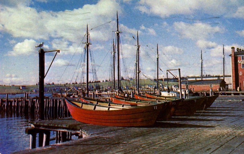 Canada - Nova Scotia, Lunenburg. Wharf, Boats