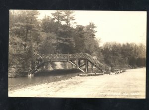 RPPC OREGON ILLINOIS STATE PARK STAIRWAY VINTAGE REAL PHOTO POSTCARD