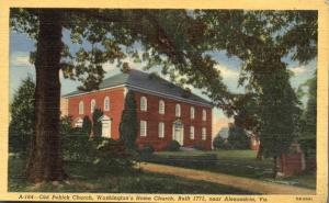Old Publick Church - Washington's Home Church - Alexandria VA, Virginia - Linen