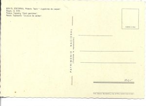 Card gamblers  Tapestry in El Escorial Monastery. Modern Spanish PC